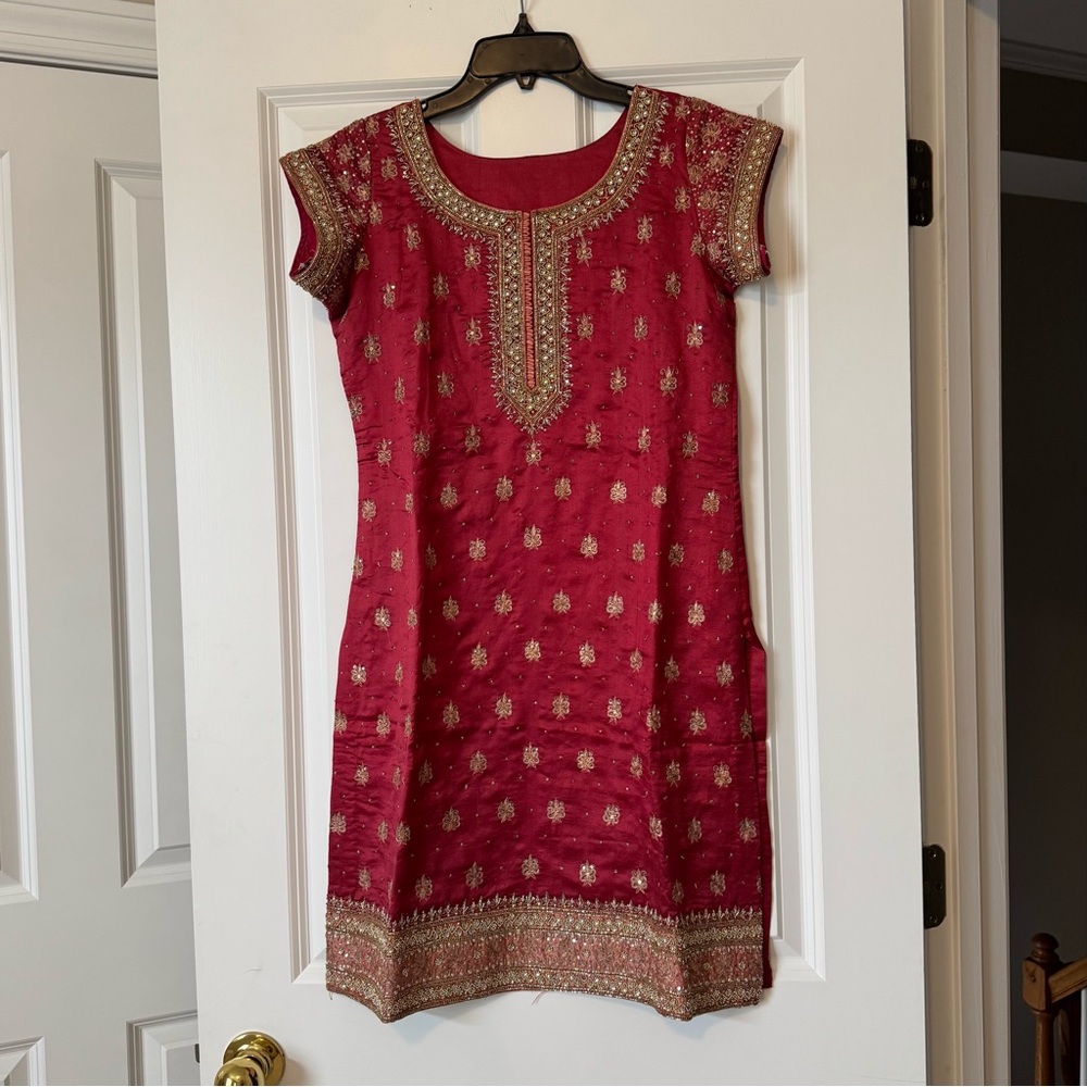 Indian/Pakistani Silk Salwar Kurta Suit